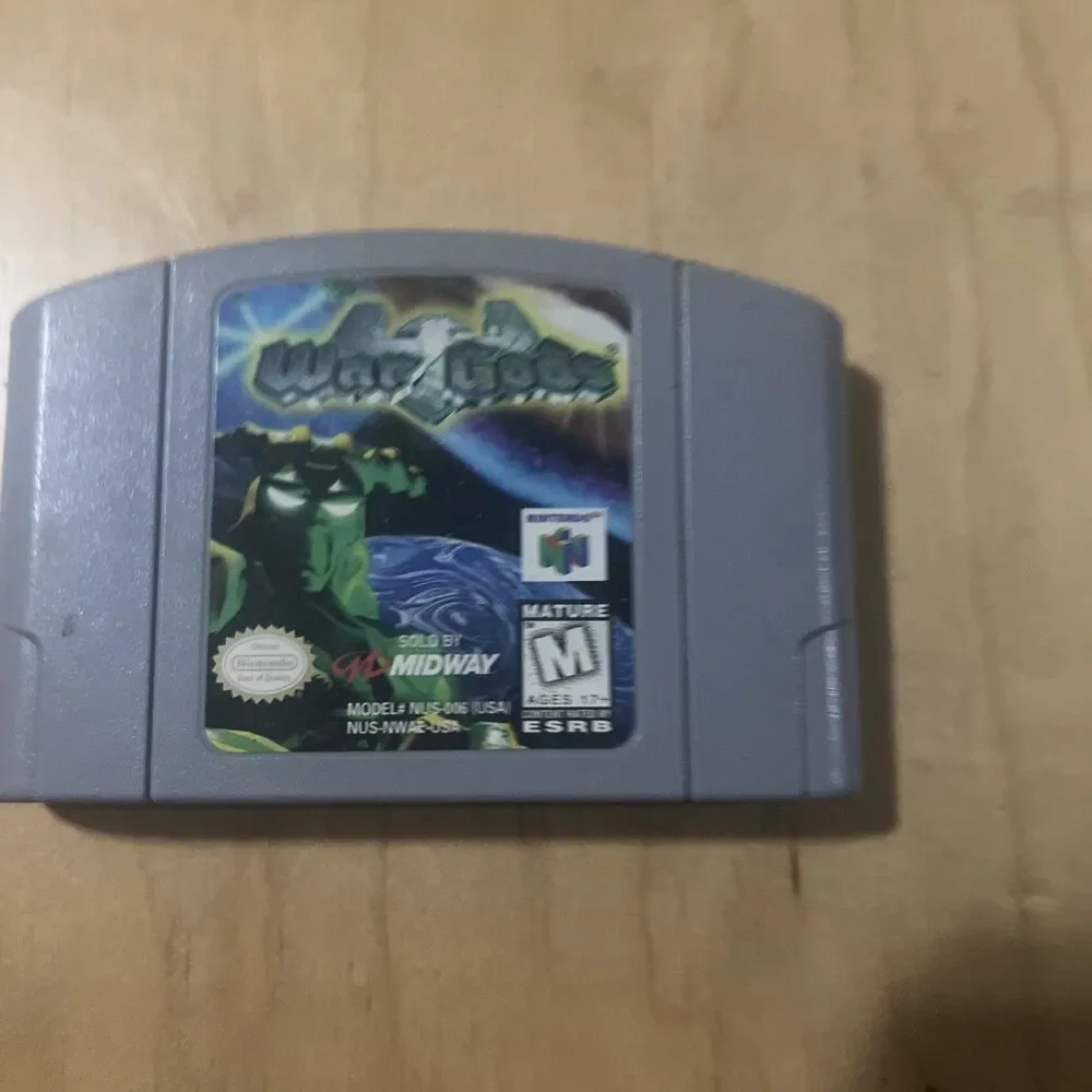 War Gods Nintendo 64 N64 Game Cartridge Midway Action Rated M Used